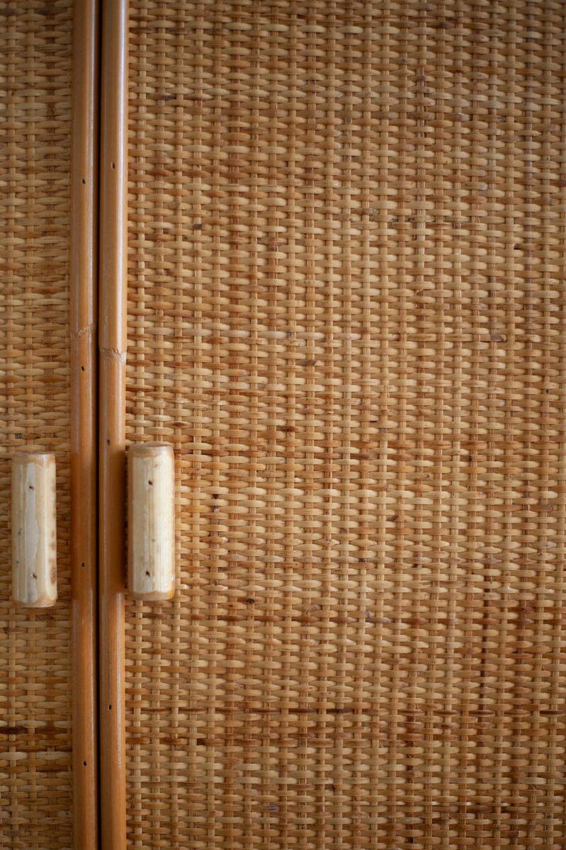 Bamboo wardrobe by Vivai Del Sud, 1970s