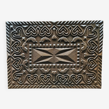 Designer fireplace plate