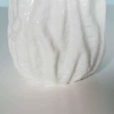 Vase Ingrid Glashütte, white milk pressed glass
