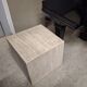 Italian veined travertine coffee table or pedestal