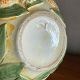 Orange slipware pitcher