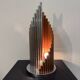 Table Lamp with Organ Pipes – 5 Light Points, Chrome Steel and Metal