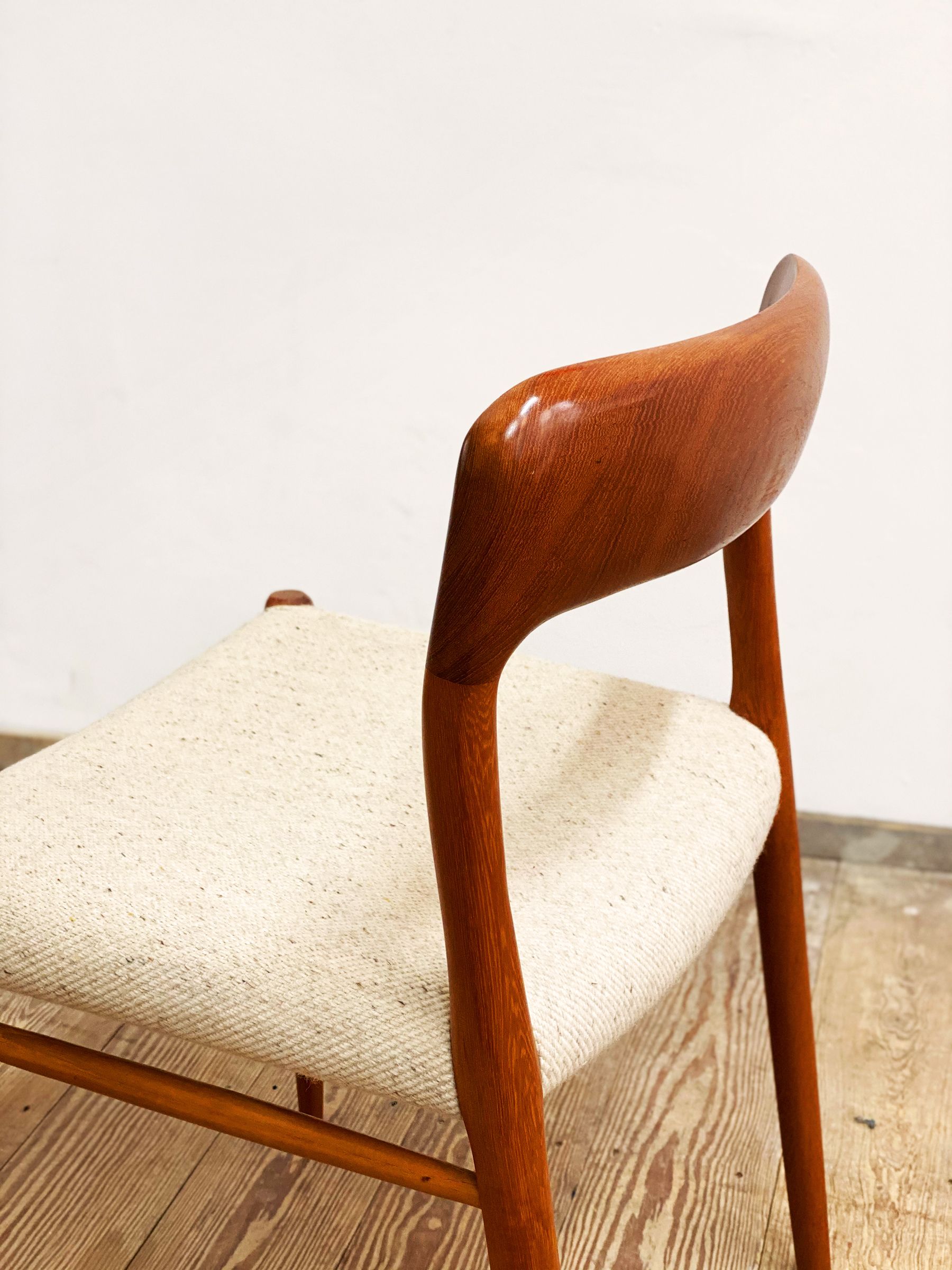 Mid century teak dining chair by Niels O. Møller for J.L. Moller, Model 75,Denmark, 1950s