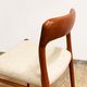 Mid century teak dining chair by Niels O. Møller for J.L. Moller, Model 75,Denmark, 1950s