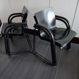 Thonet S320 black chairs
