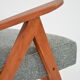 Armchair kompas blue gray mottled