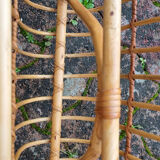 Magazine holder bamboo, vintage 60s