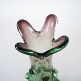 Green vase, Murano glass, 1960s, made in Italy