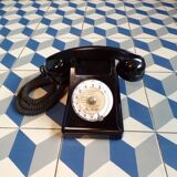 Vintage bakelite rotary telephone