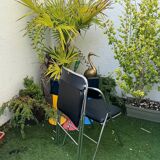 2 chaises vintage chrome