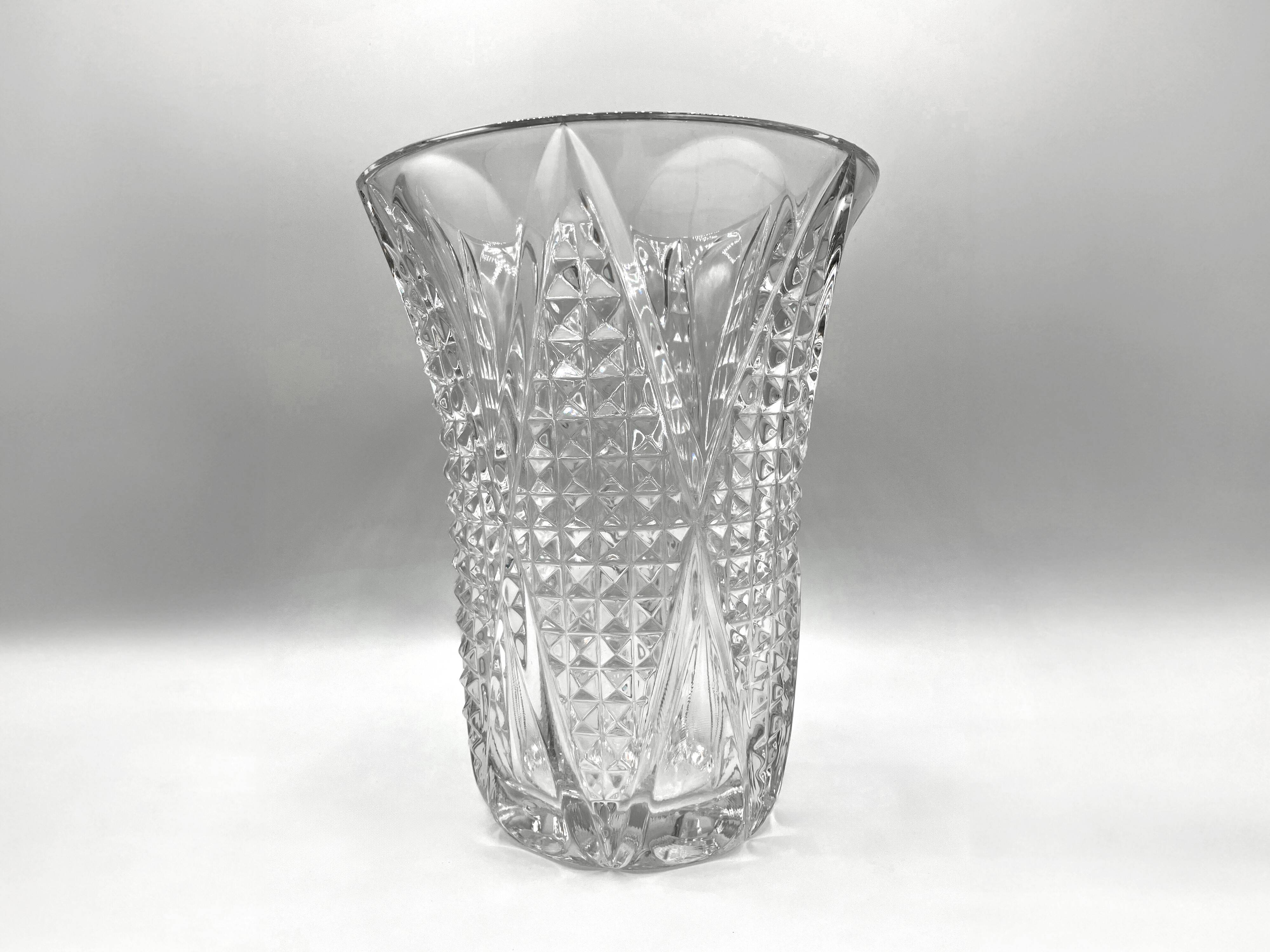 "Sonia" vase • Luxval collection • VAL SAINT LAMBERT • 1935 • Pressed glass