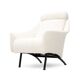 Pair of white boucle armchairs, 1950s, set of 2