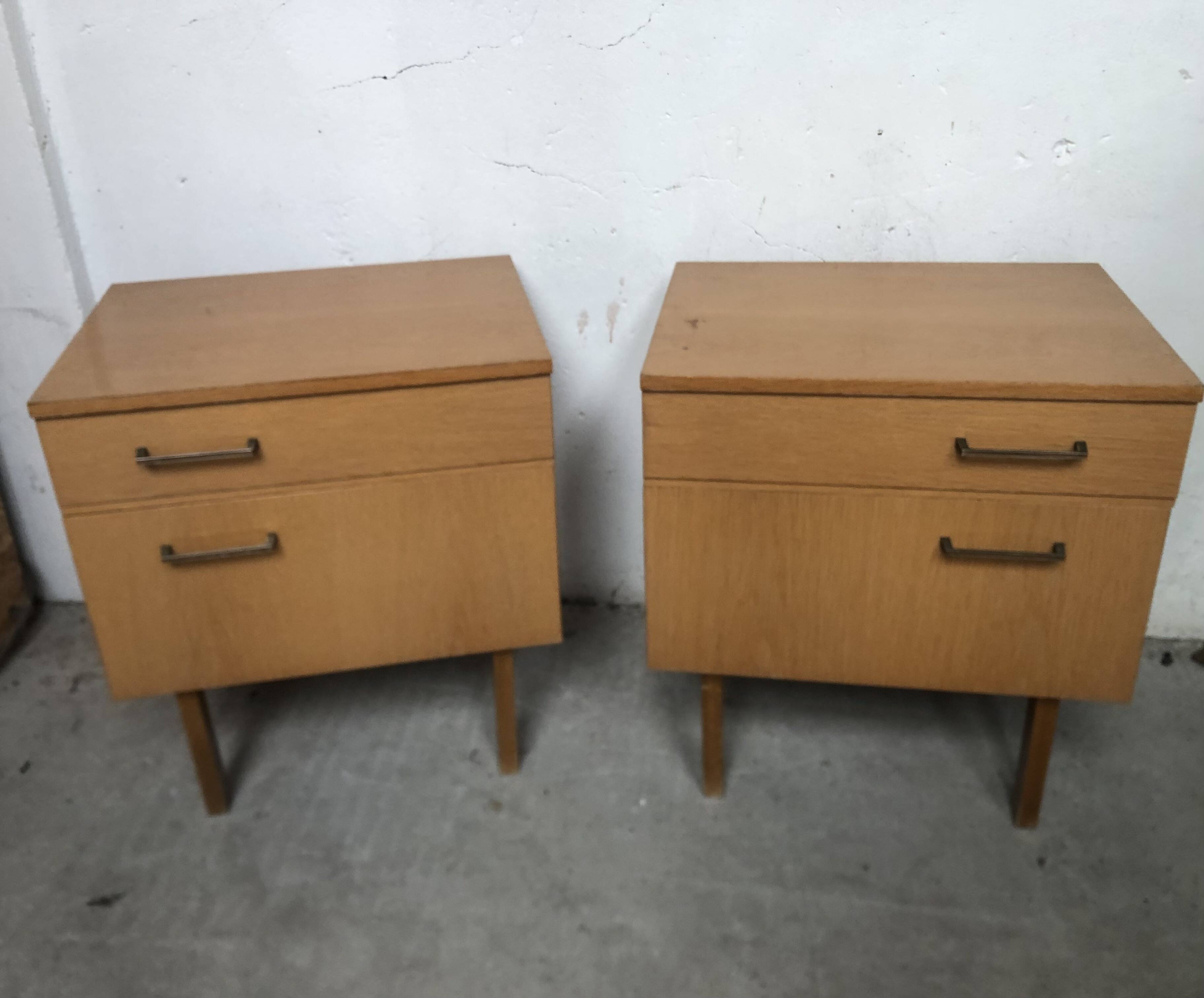 Pair of bedside tables, 1960s