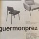 Restored 1901 chair Tonus green, Guermonprez 1959