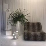 Pair of seventies leopard lounge chairs circa 1970, France