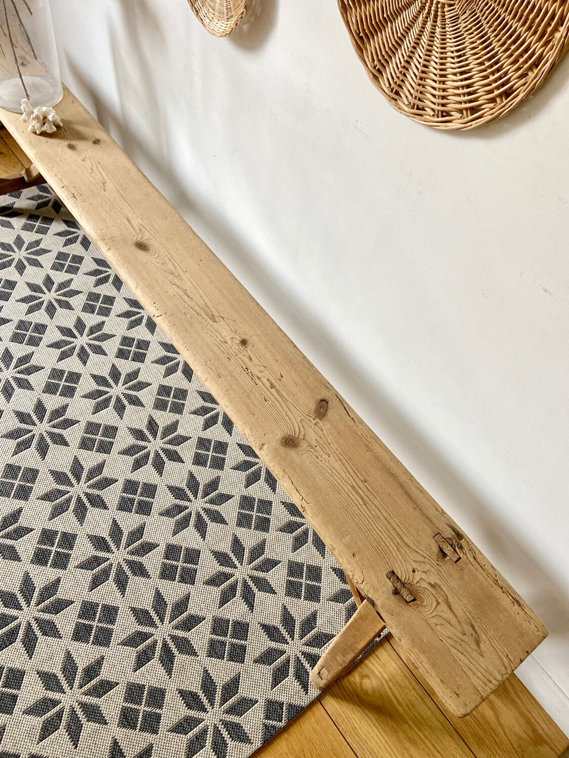 Restored farm bench - 193 cm