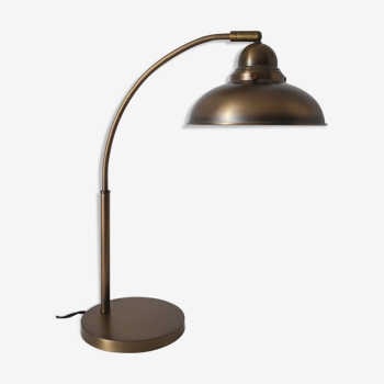 Lampe de bureau style indus rétro bronze