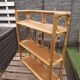 Vintage 70's rattan shelf