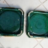 Ensemble repose-plat, dessous de bouteilles et porte-couteaux Art Déco