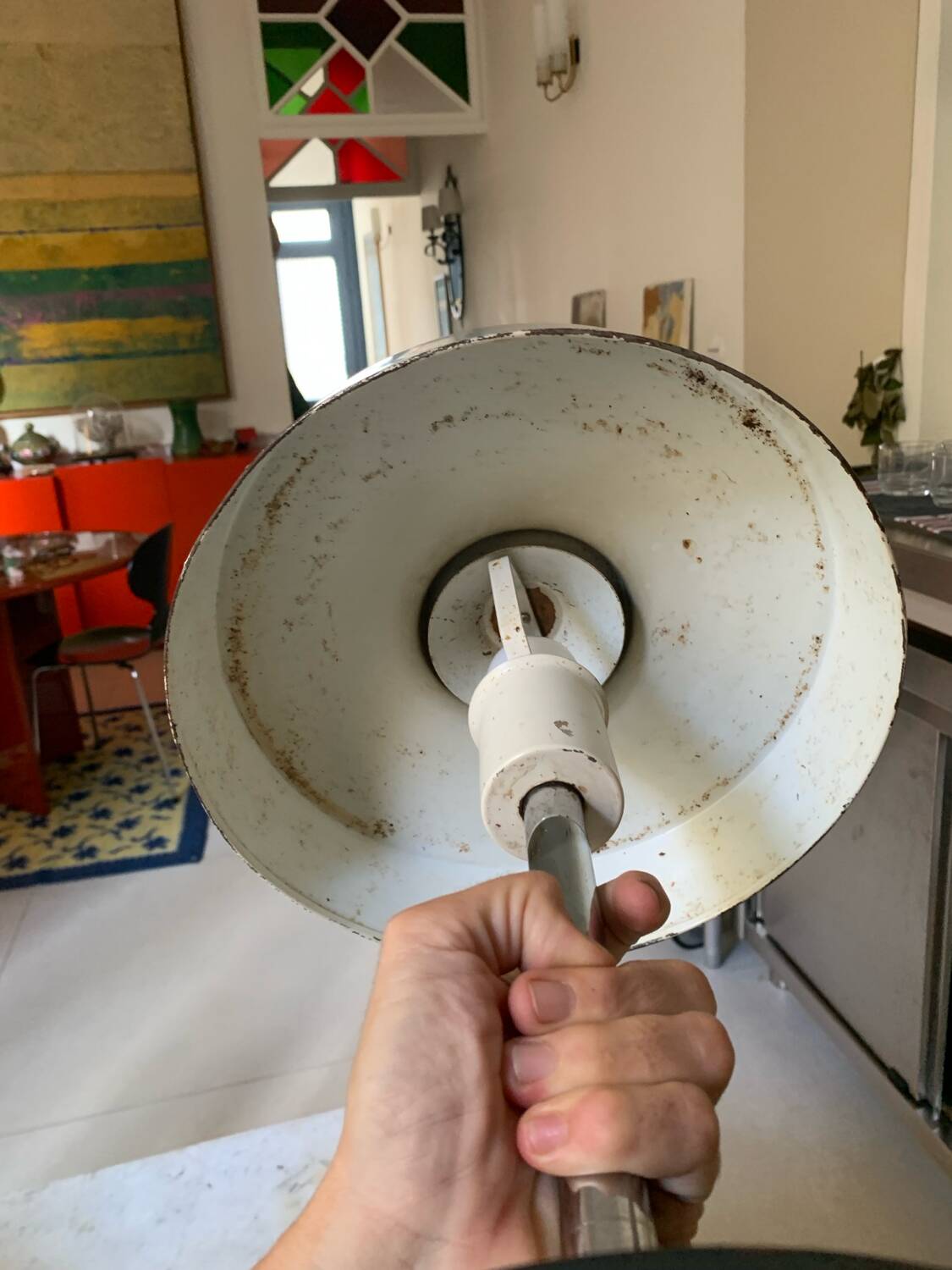 Grey industrial style lamp 50/60