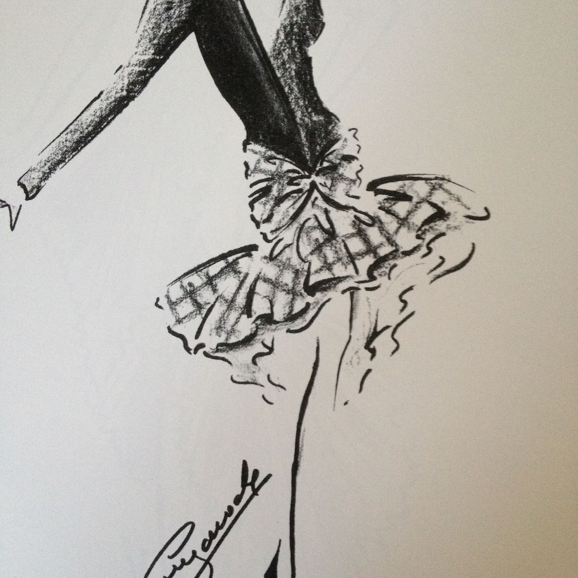 Nice press fashion illustration Guy Laroche- Collection autumn - winter 1988/1989