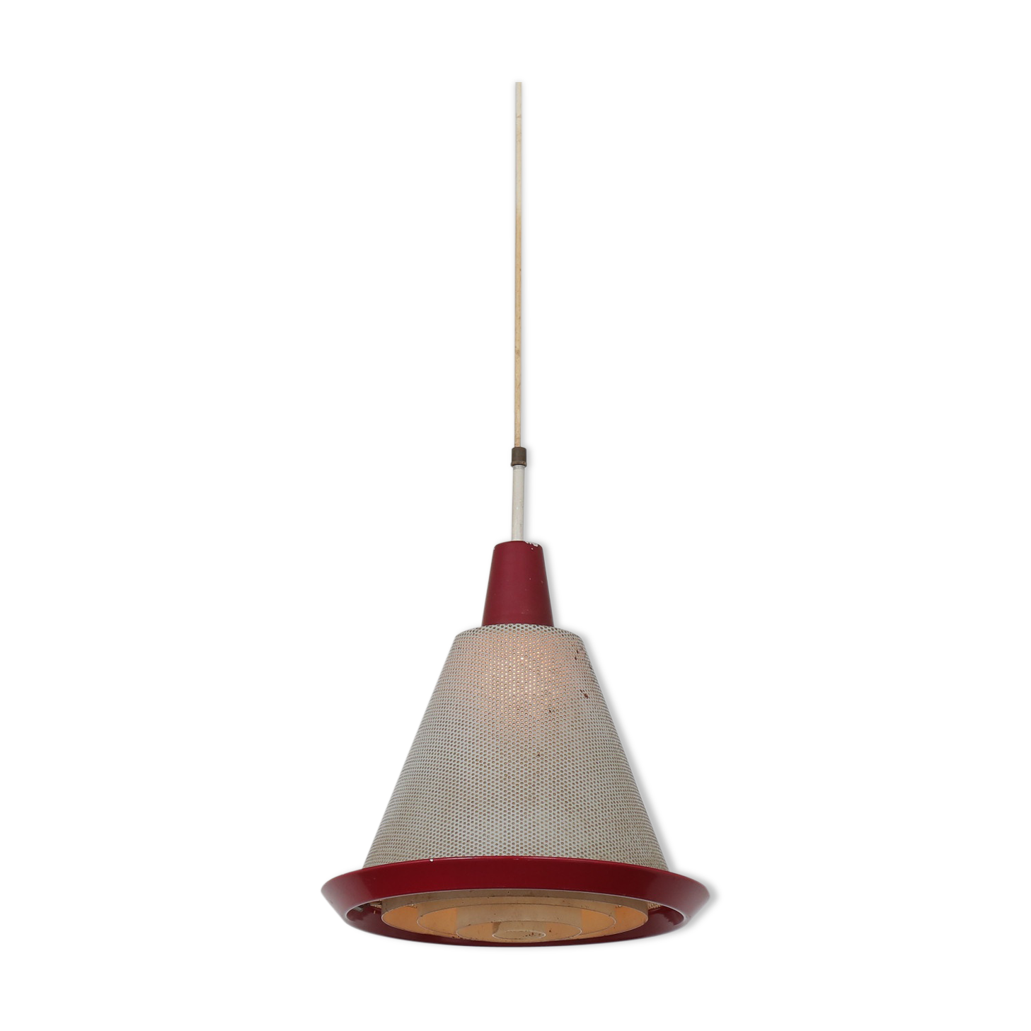 “Perfolux” hanging lamp by Hiemstra Evolux, Netherlands, 1950