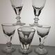 6 19th century bistro counter glasses