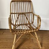 Rattan children's armchair