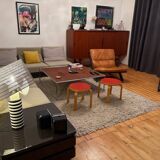 Pair of NE60 stools designed by Alvar Aalto, Artek, Finland, 1980s