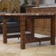 Table en palissandre et bois pétrifié 1960’s
