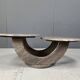 Vintage two tier marble coffee table, 1970s