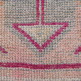 3x10 pastel wool vintage runner rug 309x98cm