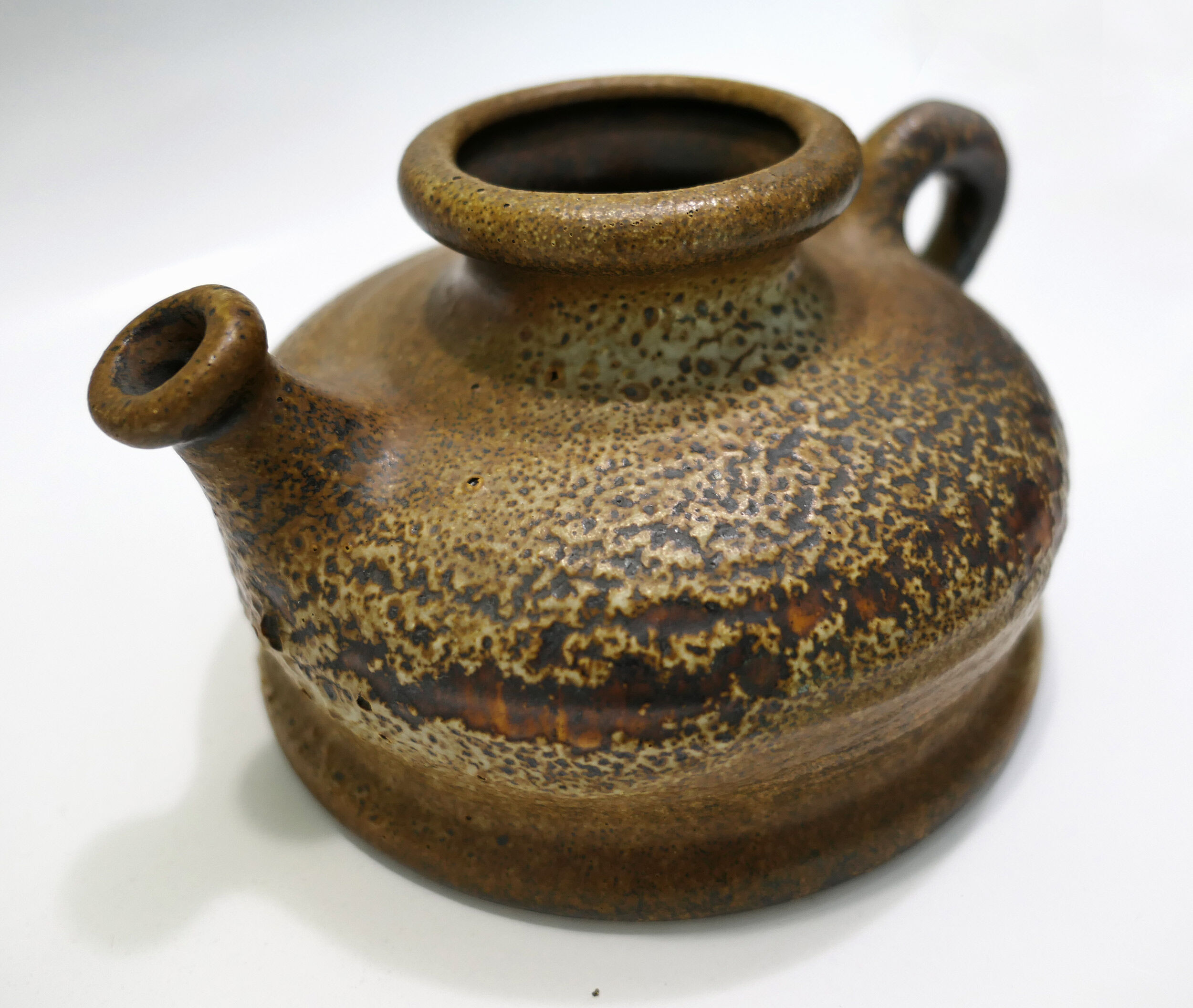 Modernist brutalist ceramic pot 1960s