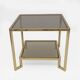 Guy Lefevre Square Brass Coffee Table for Maison Jansen, France 1970s