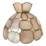 Abat jour to hang in mother-of-pearl and brass