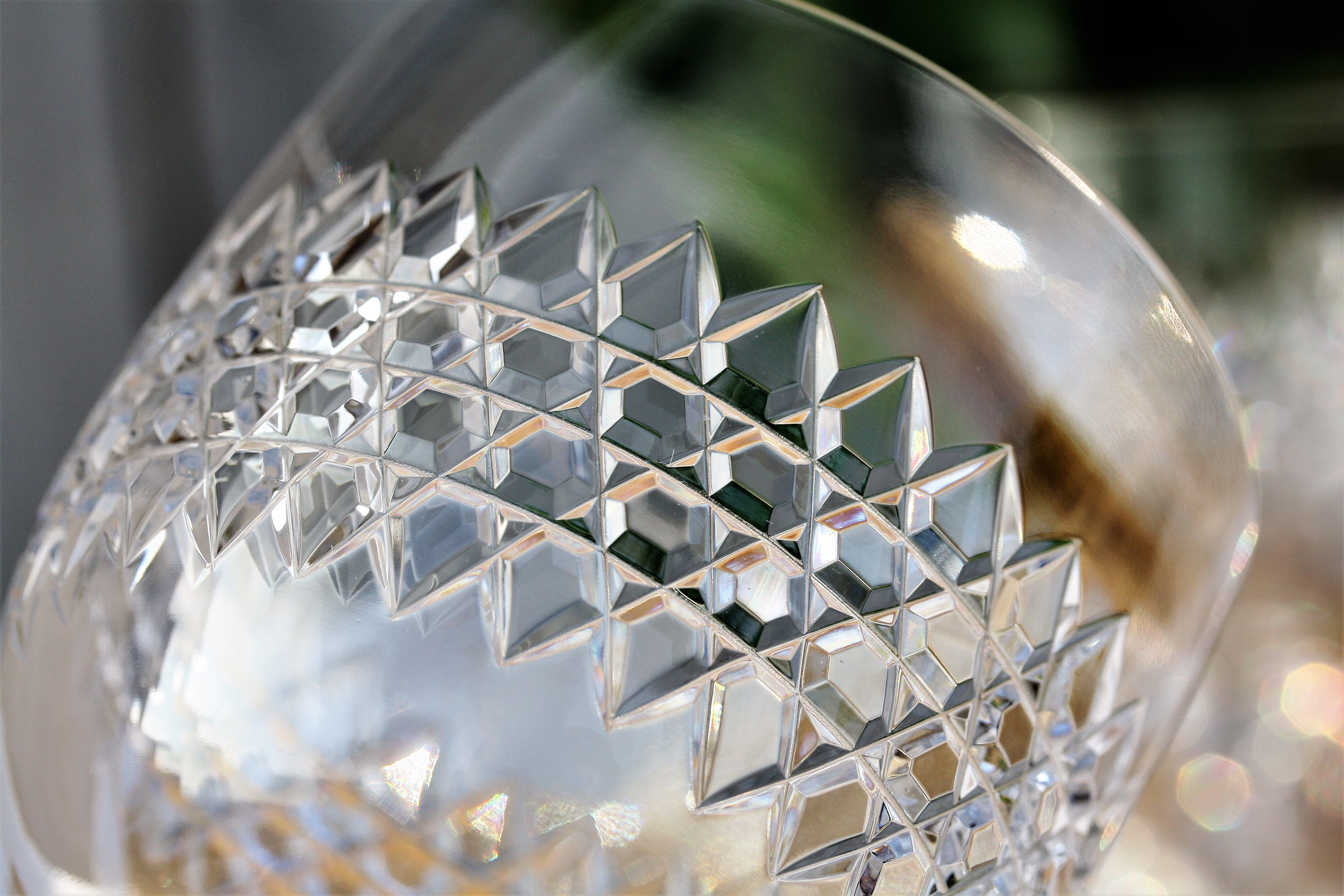 Pair of crystal water glasses from Baccarat model lucullus