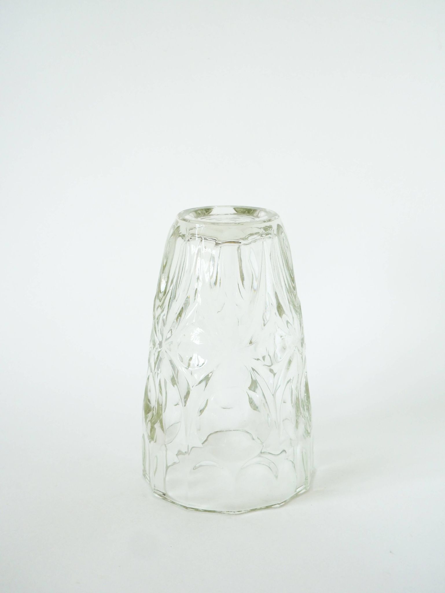 grand vase en verre moulé, Art Déco, 1930 - 20 X 14 cm