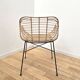 Chaise design en osier