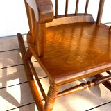 1960 solid wood rocking chair