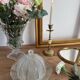 Vintage glass cloche and plate