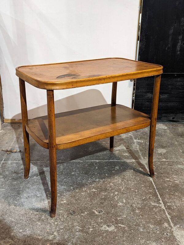 Table desserte fischel en bois courbé