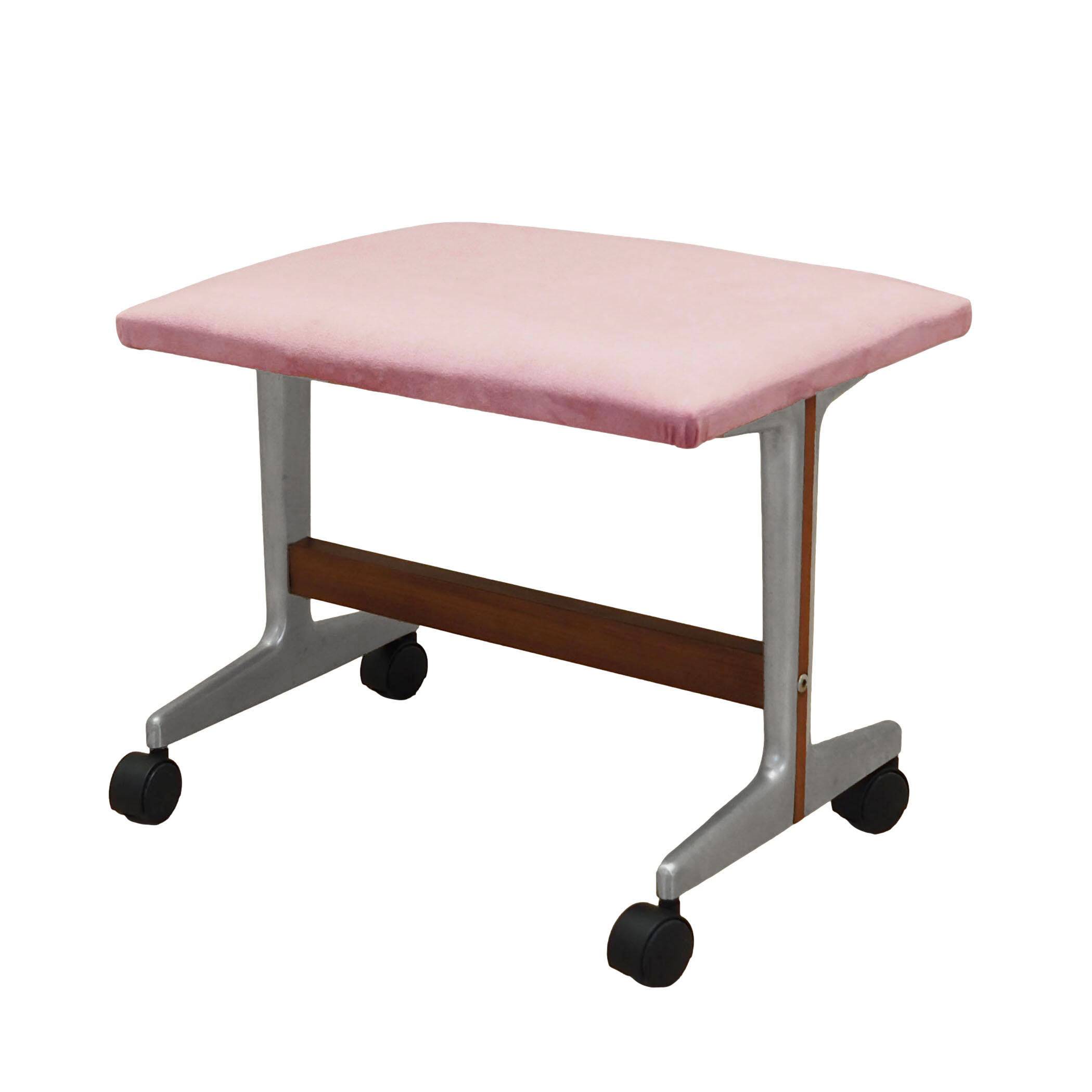 Pink footrest, Danish design, 1960s, production: Denmark