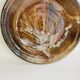 Ceramic plate signed, stoneware 24 cm