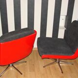 Pair of Dinna Veb Mobel Kombinat armchairs, Germany 1960s