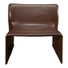 Design leather armchair Molteni Glove Italy