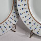 Pair of Limoges Renaud & Cie flat plates, "Vieux Nyon" model, 23.5 cm