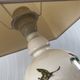 Bedside lamp vintage ceramic foot floral decoration