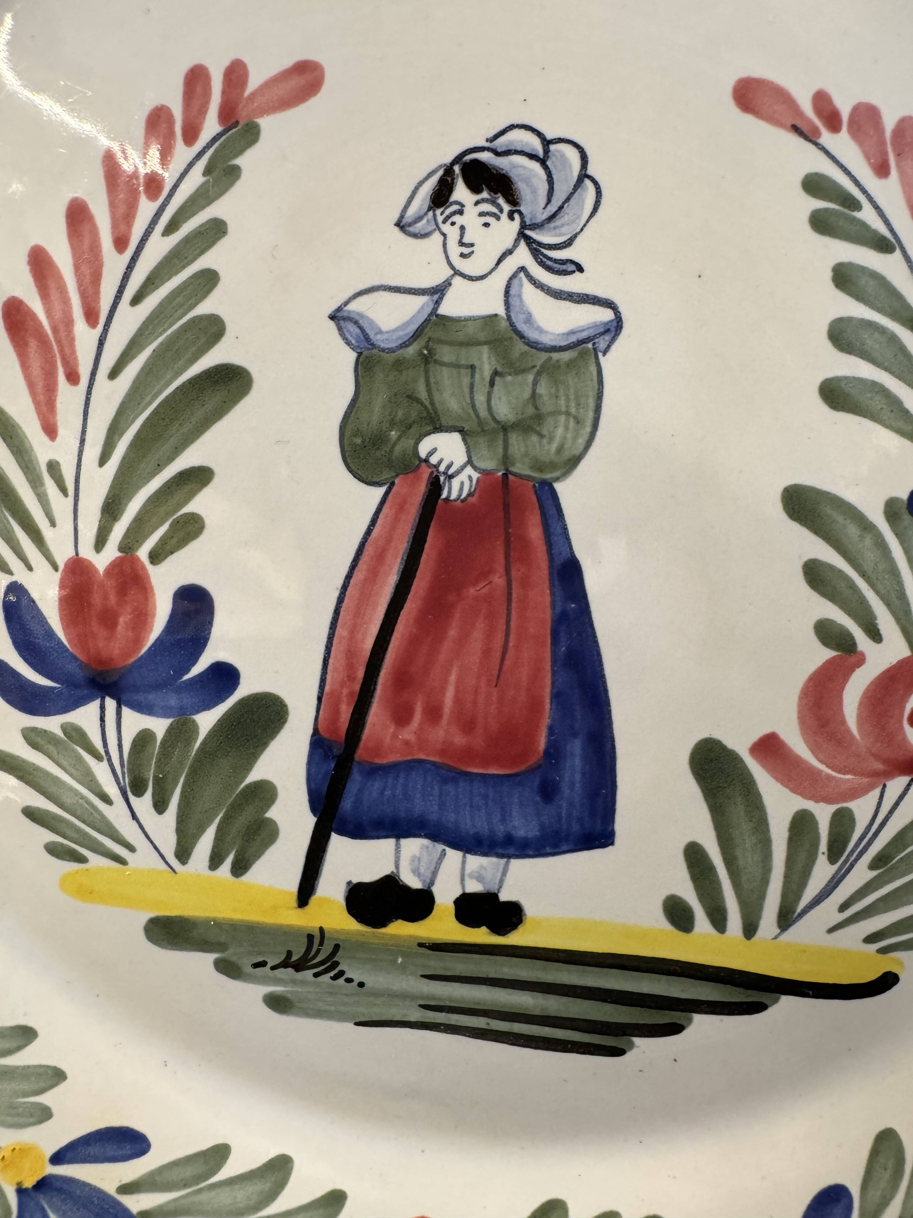 Quimper decorative plate