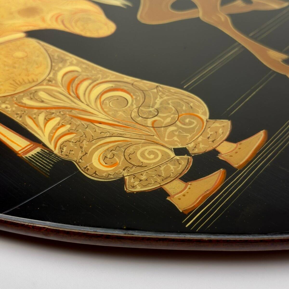 Vintage wooden art panel, Italy, 1963