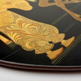 Vintage wooden art panel, Italy, 1963